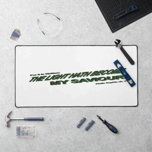 Lichthahn wird mein Retter - Grün Schreibtischunterlage (Arbeitsplatz)