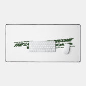 Lichthahn wird mein Retter - Grün Schreibtischunterlage (Tastatur & Maus)