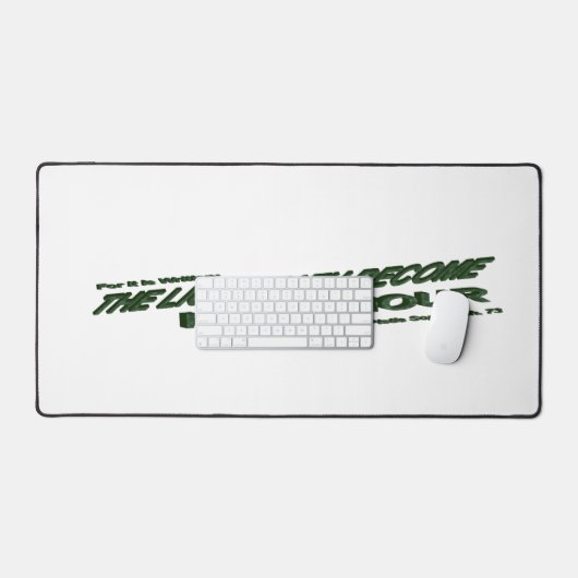 Lichthahn wird mein Retter - Grün Schreibtischunterlage (Tastatur & Maus)