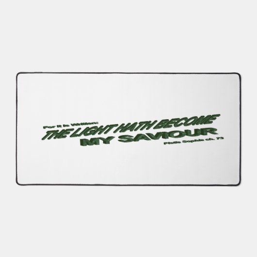 Lichthahn wird mein Retter - Grün Schreibtischunterlage (Vorderseite)