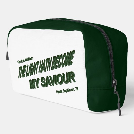 Lichthahn wird mein Retter - Grün Waschbeutel (Rechte Ecke)