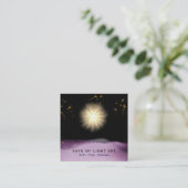 *~* Lichtheilstrahler Universale Energiestars Quadratische Visitenkarte (Stehend Vorderseite)