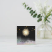 *~* Lichtheilungswellen Regenbogenenergiestars Quadratische Visitenkarte (Stehend Vorderseite)