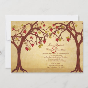 Lichtherbst/Herbstbäume Einladung zur Hochzeit
