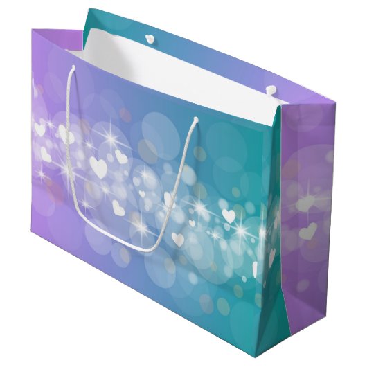Lichtherz Große Geschenktüte (Vorderseite Schrägansicht)