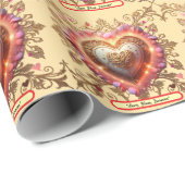 "Lichtherzharmonie" Geschenkpapier (Rolleneckpunkt)