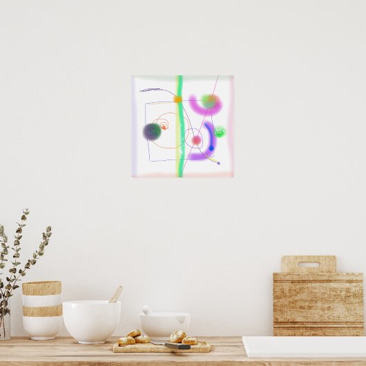 Lichthintergrund Poster (Küche)