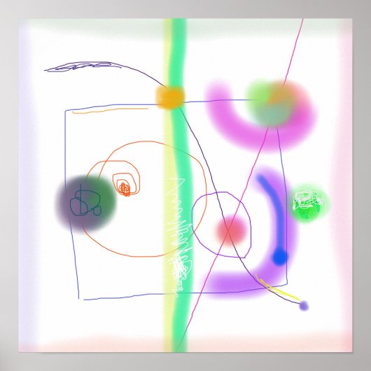 Lichthintergrund Poster (Vorne)