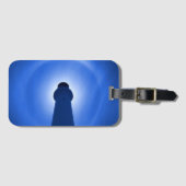 Lichthouseffekt - Blau Gepäckanhänger (Vorderseite (Horizontal))