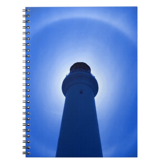 Lichthouseffekt - Blau Notizblock (Vorderseite)