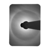 Lichthouseffekt - Schwarzweiß Magnet (Vertikal)