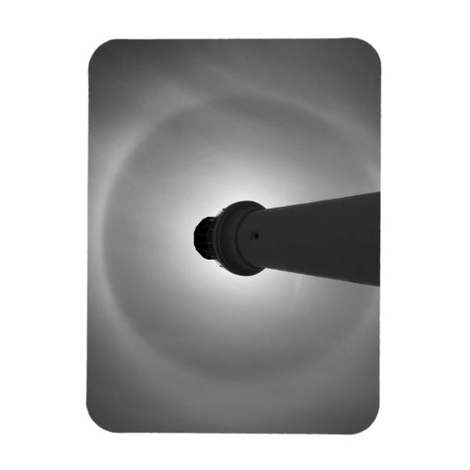 Lichthouseffekt - Schwarzweiß Magnet (Vertikal)