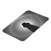 Lichthouseffekt - Schwarzweiß Magnet (Linke Seite)