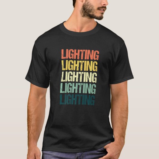 Lichtingenieur Electrical Lights Worker Electri T-Shirt (Vorderseite)