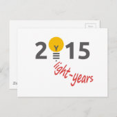 Lichtjahr 2015 postkarte (Vorne/Hinten)