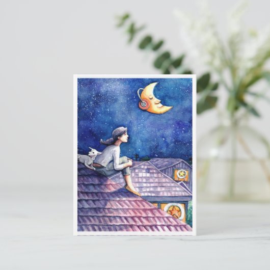 "Lichtjahre" - inspiriert durch den "Eraserheads S Postkarte (Stehend Vorderseite)