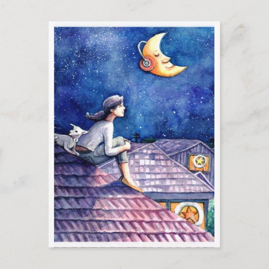 "Lichtjahre" - inspiriert durch den "Eraserheads S Postkarte (Vorderseite)