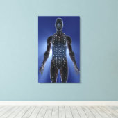 Lichtkarte der Akupunkturpunkte Leinwanddruck (Insitu (Holzboden))