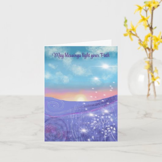 Lichtkarte Karte (Gelbe Blume)