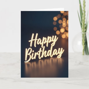 Lichtkarte zum Geburtstag Karte