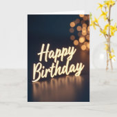 Lichtkarte zum Geburtstag Karte (Gelbe Blume)