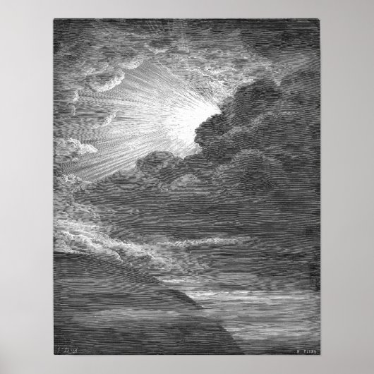 Lichtkreation von Gustave Doré Poster (Vorne)