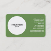Lichtkreis - Moosgrün Visitenkarte (Rückseite)