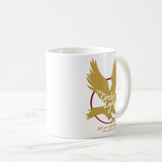 Lichtkreis (Rotadlerring, Malibu Retro) Kaffeetasse (VorderseiteRechts)