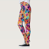 Lichtkreise Abstrakter Vintager Hintergrund Leggings (Links)