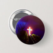 Lichtkreuz bei nächtlichen Gottesdiensten - Lieben Button (Vorne & Hinten)