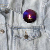 Lichtkreuz bei nächtlichen Gottesdiensten - Lieben Button (Beispiel)