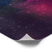 Lichtkreuz in Weltraumplakat Poster (Ecke)