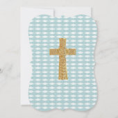 Lichtkreuz Jesus Christus BESTÄTIGUNG Einladung (Rückseite)