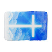 Lichtkreuz Jesus Christus Christlich anpassbar Badematte (Vorderseite)