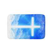 Lichtkreuz Jesus Christus Christlich anpassbar Badematte (Vorderseite)
