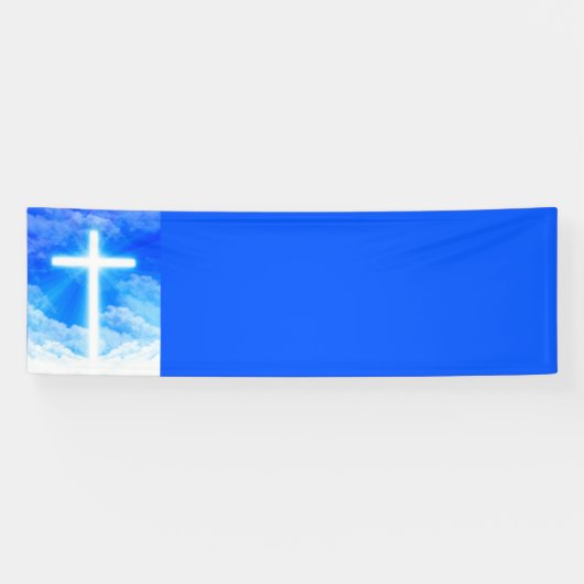Lichtkreuz Jesus Christus Christlich anpassbar Banner (Horizontal)