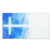 Lichtkreuz Jesus Christus Christlich anpassbar Kissenbezug (Rückseite)