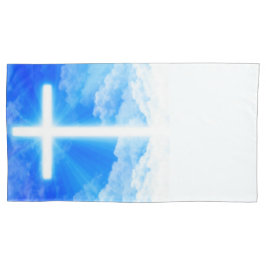 Lichtkreuz Jesus Christus Christlich anpassbar Kissenbezug