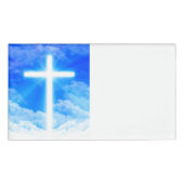Lichtkreuz Jesus Christus Christlich anpassbar Namenschild (Vorderseite)
