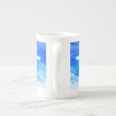 Lichtkreuz Jesus Christus Christlich anpassbar Porzellantasse (Rückseite)