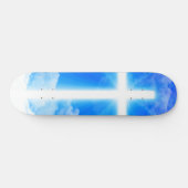 Lichtkreuz Jesus Christus Christlich anpassbar Skateboard (Horizontal)