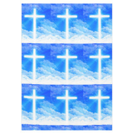 Lichtkreuz Jesus Christus Christlich anpassbar Tischdecke