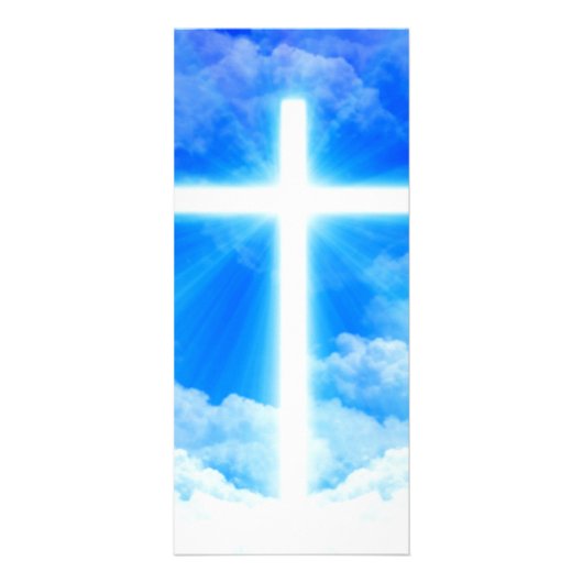 Lichtkreuz Jesus Christus Christlich anpassbar Werbekarte (Vorne)