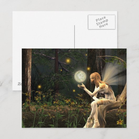 Lichtkugel Postkarte (Vorne/Hinten)