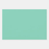 Lichtküstengrüne Farbe Geschenkpapier Set (Vorderseite 3)