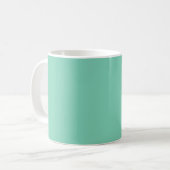 Lichtküstengrüne Farbe Kaffeetasse (Vorderseite Links)