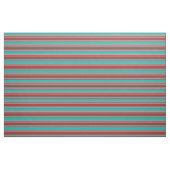 Lichtmeergrün, braun und hellkorallen Muster Stoff (Fat Quarter (45,7 x 55,9 cm))