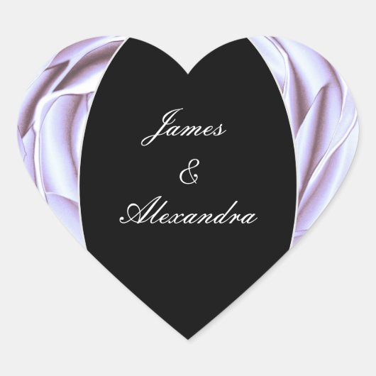 Lichtmetallische Rose Heart Sticker (Vorderseite)