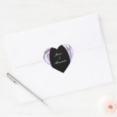 Lichtmetallische Rose Heart Sticker (Umschlag)