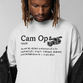 Lichtmodus für die Definition des Cam Op - Kamera T-Shirt